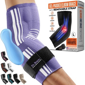 DR. BRACE®  Elbow Brace Support, Breathable Elbow Compression Sleeve with Gel Pad for Golfer's, Tennis Elbow & Pain Relief - 1 of 4