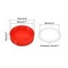 Unique Bargains Regular Mouth Plastic Mason Jar Lids with Silicone Sealing Ring 24 Pcs - 3 of 4