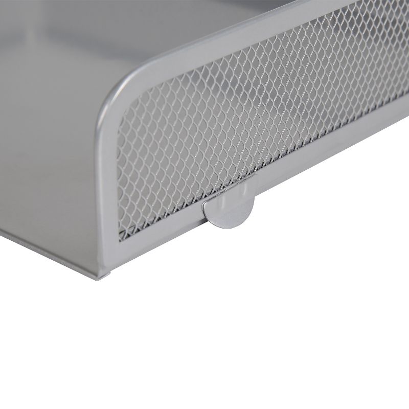 Mesh Stacking Letter Tray with Wide Side Opening Silver - Brightroom&#8482;, 3 of 4