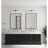 Progress Lighting Lexie 4-Light Vanity Light, Steel, Brushed Gold, Opal Glass Shades, Damp Rated - 4 of 4