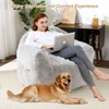 Large Bean Bag Chair for Kids Adults, Living Room Furniture Beanbag Couch Sofa, Soft Fluffy Faux Fur Bean Bag Lazy Sofa for Gaming Reading - 2 of 4