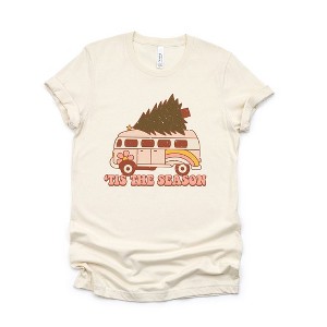 Simply Sage Market Women's Hippie Tis The Season Short Sleeve Graphic Tee - 1 of 4