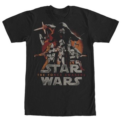 Men's Star Wars The Force Awakens The First Order Attacks T-shirt : Target