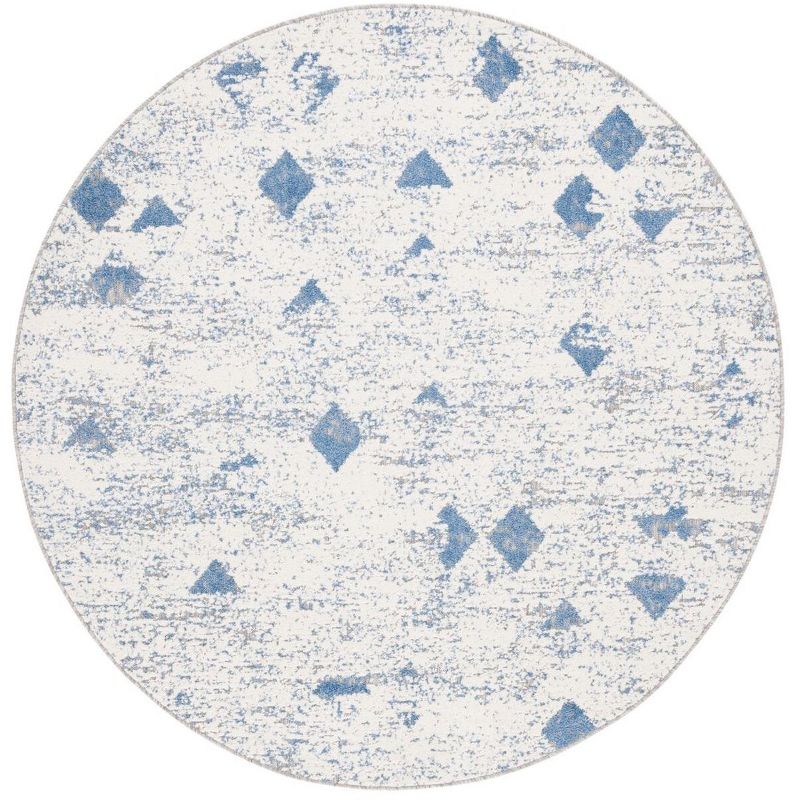Cottage Standalone Power Loomed Indoor/Outdoor Area Rug - Blue - 6'7" round - Safavieh., 1 of 4