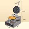 Commercial 201 Stainless Steel Waffle Maker for Cafes, and Home Kitchens - Adjustable Thermostat, Non-Stick Plates, Easy to Clean - 2 of 4