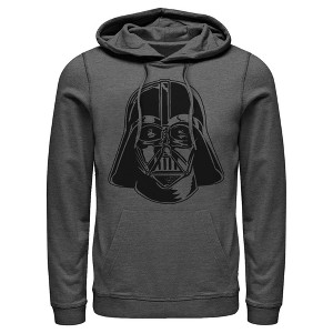 Men's Star Wars: A New Hope Darth Vader Portrait Black Pull Over Hoodie - 1 of 4