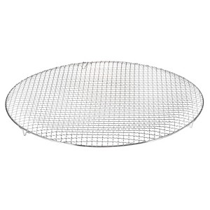 Unique Bargains Stainless Steel Round Cross Wire Barbecue Grill with Legs - 1 of 4