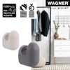 WAGNER – design yourself Wall Hook Set, Black Rubber & Steel, 4pc — Supports up to 35 lbs - 3 of 4