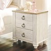 Signature Design by Ashley Willowton Nightstand Two-Tone: Laminated Particle Board, 1 Drawer Storage - 2 of 4