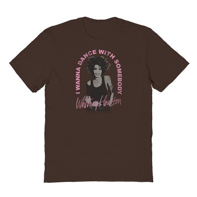 Whitney Houston Men's I Wanna Short Sleeve Graphic Cotton T-Shirt