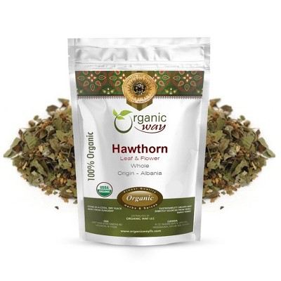 Organic Hawthorn Leaf & Flower Whole 8 Oz