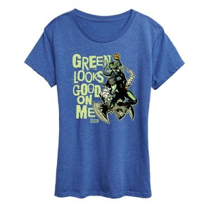 Women's - Marvel - Spider-man St. Patrick's Day Green Looks Good On Me Short Sleeve Graphic T-Shirt - 1 of 4