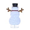Plush Lantern Snowman with 200 White LED Lights for Indoor Outdoor Christmas Decoration 27.17 x 25 x 3.94 Inches - 2 of 4