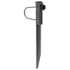 vidaXL Parasol Stand Black Galvanized steel Compact Adjustable Armrests - 2 of 2
