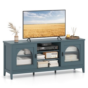 Tangkula Farmhouse TV Stand for TVs up to 65" Modern Vintage TV Cabinet for Living Room - 1 of 4