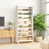 Kumasinova 9-Tier Bookcase,Modern Freestanding Bookshelf Shoe Cabinet with LED Lights & Wood Legs for Living Room,Office,Bedroom - 2 of 4