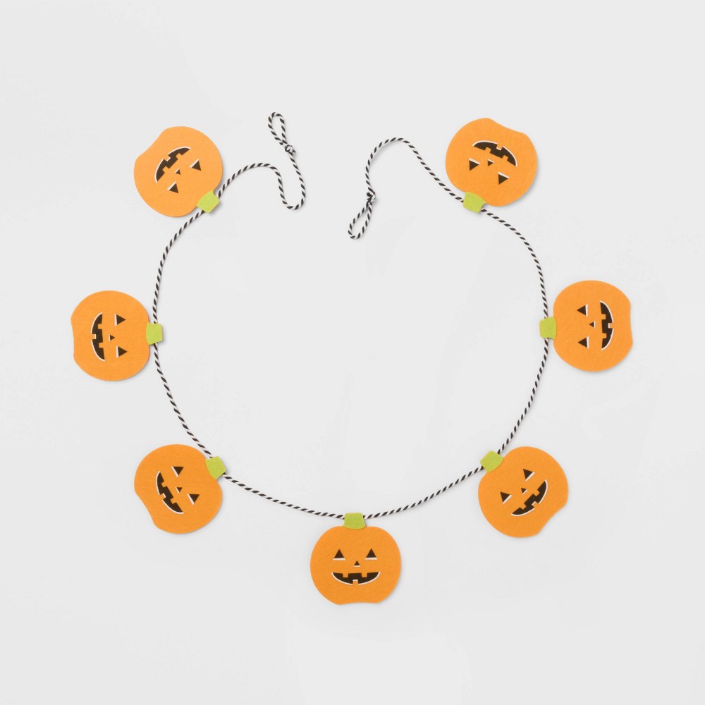 Halloween Felt Pumpkin Garland - Spritz™