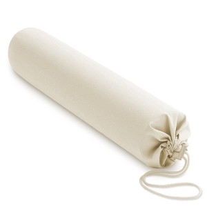 Saloniture 30" x 6" Flannel Pillow Case Cover for Massage Table Bolsters with Drawstring Closure - 1 of 4