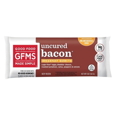 Good Food Made Simple All Natural Bacon, Egg & Cheese Breakfast Frozen Burrito - 5oz