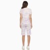 Women's Soft Capri Pajama Lounge Set - White Mark - 3 of 4