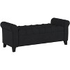 NicBex Polyester Storage Ottoman Bench,Upholstered Storage Ottoman with Rolled Arms and Button Tufted,Storage Bench for Living Room,Bedroom - 2 of 4