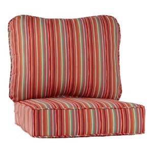 2-Piece Deep Seat Outdoor Cushion Set - 1 of 4