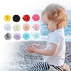 Unique Bargains Girl's Grosgrain Ribbon Flower Hair Clips 12 Pcs - 3 of 4