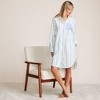 Lands' End Women's Cotton Poplin Long Sleeve Sleepshirt Nightgown - 4 of 4