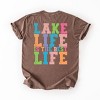 Simply Sage Market Lake Life Distressed Colorful Front and Back Design Garment Dyed Tee - 2 of 4