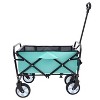 KTMBDW Collapsible Folding Heavy Duty Utility Wagon Cart for Outdoor Sports, 225 pounds Weight Capacity, Camping, Garden, Shopping with 3pcs Liner bag - 4 of 4