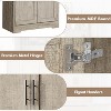 70 Inch Tall Kitchen Pantry Cabinet, Freestanding Storage Cabinet with 4 Doors and Adjustable Shelves, Utility Hutch Cupboard - 4 of 4