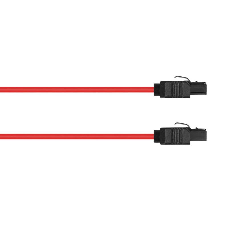Monoprice DATA Cable - 1.5 Feet - Red | SATA 6Gbps Cable with Locking Latch, 5 of 7