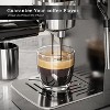 Kismile 15Bar Espresso Machine with Steam Frother, Compact Design, Removable Water Reservoir, Perfect for Homemade Lattes and Cappuccinos - 3 of 4