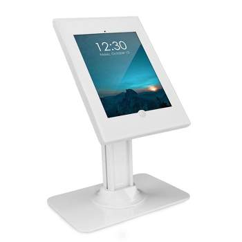 Mount-It! Anti-Theft Locking Tablet Kiosk Countertop Stand Compatible w/ iPad 10, 9, 8, iPad Pro 11, 10.5, iPad Air 10.5 for Business & Retail | White