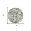 Taupe Ivory And Tan Floral Washable Indoor Outdoor Area Rug - 3 of 4