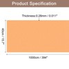 Unique Bargains Wallpaper, Peel and Stick Wallpaper Contact Paper Solid Color Vinyl Self-Adhesive Wall Paper Decorative Orange 394"x15.7" - 2 of 4