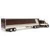 First Gear DCP 1/64 Brown & Cream Peterbilt 389 63'' Mid-Roof Sleeper w/ 53' Utility Trailer 60-1675 - 3 of 4