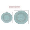 Radiant Bathroom Rugs Set, Washable Rug, Extra Soft and Absorbent bath Rug, Bath Mat Set, Bath Floor Mat Non-Slip, 2 Pcs Set(22+30), Sky Blue - 3 of 4