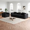 72.4" Convertible Chenille Sofa Bed with Storage Pockets,2-Seat 4-Seat Folding Sleeper Couch for Living Room,Bedroom-Baofuwish - 2 of 4