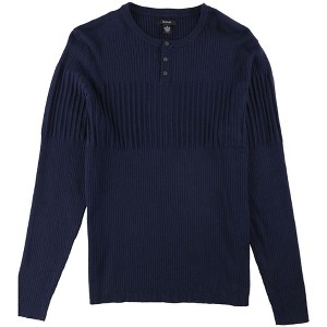 Alfani Mens Ribbed Blocked Henley Sweater - 1 of 1
