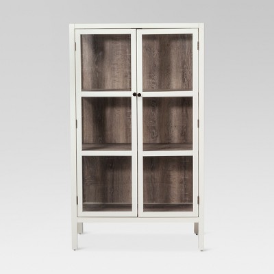 bookcase with glass doors target