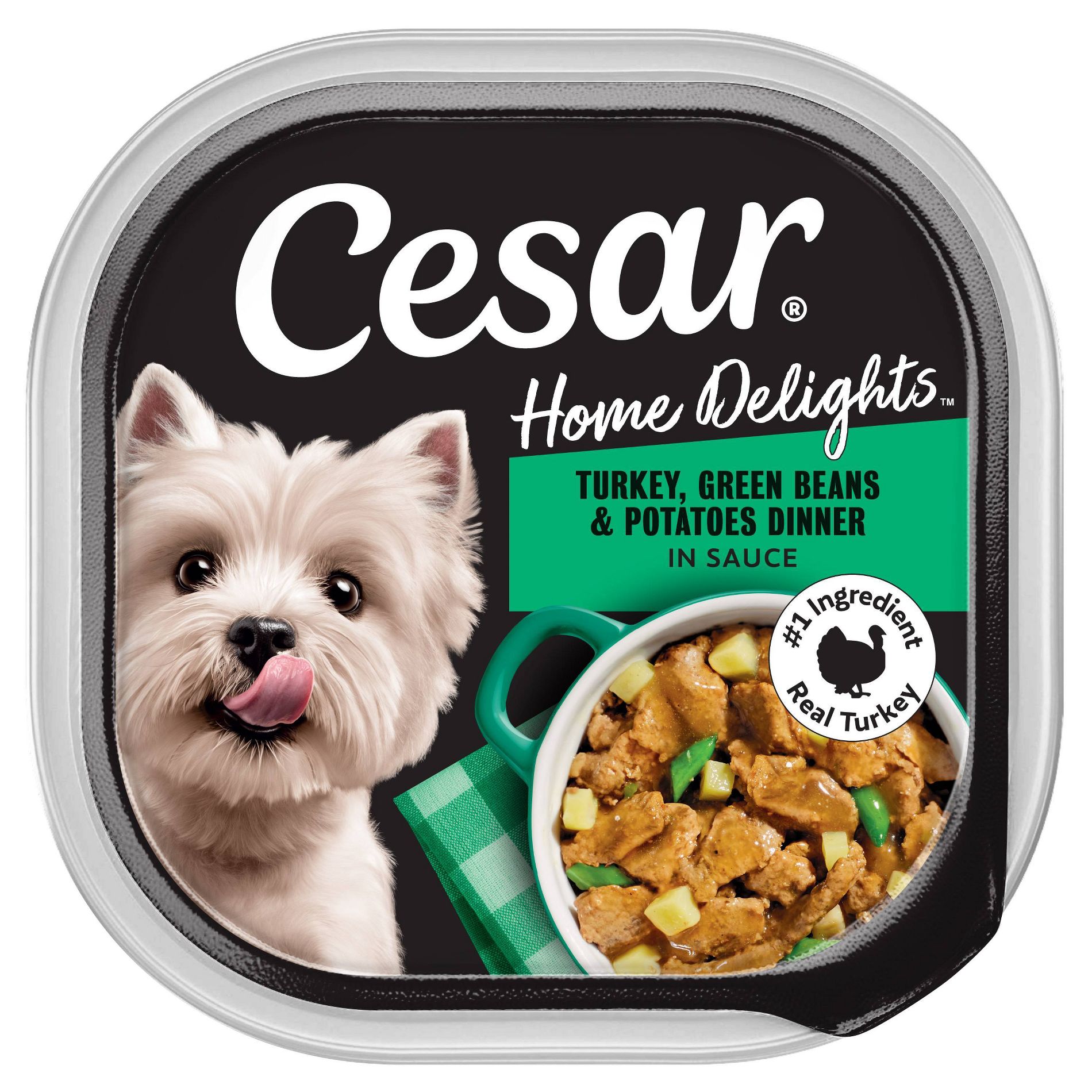 Cesar Home Delights with Turkey, Potato and Vegetable Flavor Small Breed Wet Dog Food - 3.5oz