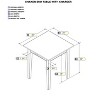AFI Furnishings Shaker End Table with Charging Station in Walnut - 3 of 4
