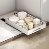 Telescopic drawer, extendable drawer kitchen carbon steel storage shelves for kitchen cabinets, extendable cabinet organizer no drilling and nailing - 2 of 4