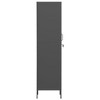 VidaXL Locker Cabinet Anthracite 13.8 in.x18.1 in.x70.9 in. Steel - 4 of 4