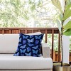 18"x18" Deny Designs Jessica Molina Texas Butterflies Outdoor Throw Pillow Blue/Black: UV Protected, Mildew Resistant Polyester - 2 of 4