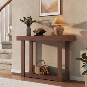 Wooden Console Table, 46-Inch Narrow Console Table for Entryway, Farmhouse Rectangular Accent Table - 1 of 4