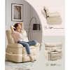 homfan360° Swivel Oversized Recliner Chairs with Heat and Massage - Lazy Recliner Chair - 3 of 4