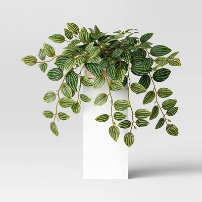 Faux Baby's-breath In Woven Pot Wall Sculpture Green - Threshold™ : Target