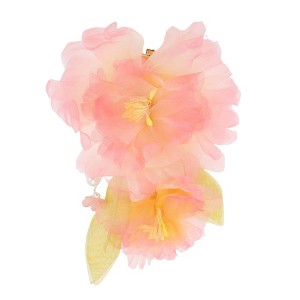 Unique Bargains Flowers Pattern Hair Clip 4.53"x6.30" Pink 1 Pc - 1 of 4